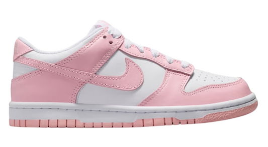 NIKE DUNK LOW "WHITE MEDIUM SOFT PINK" (YOUTH)