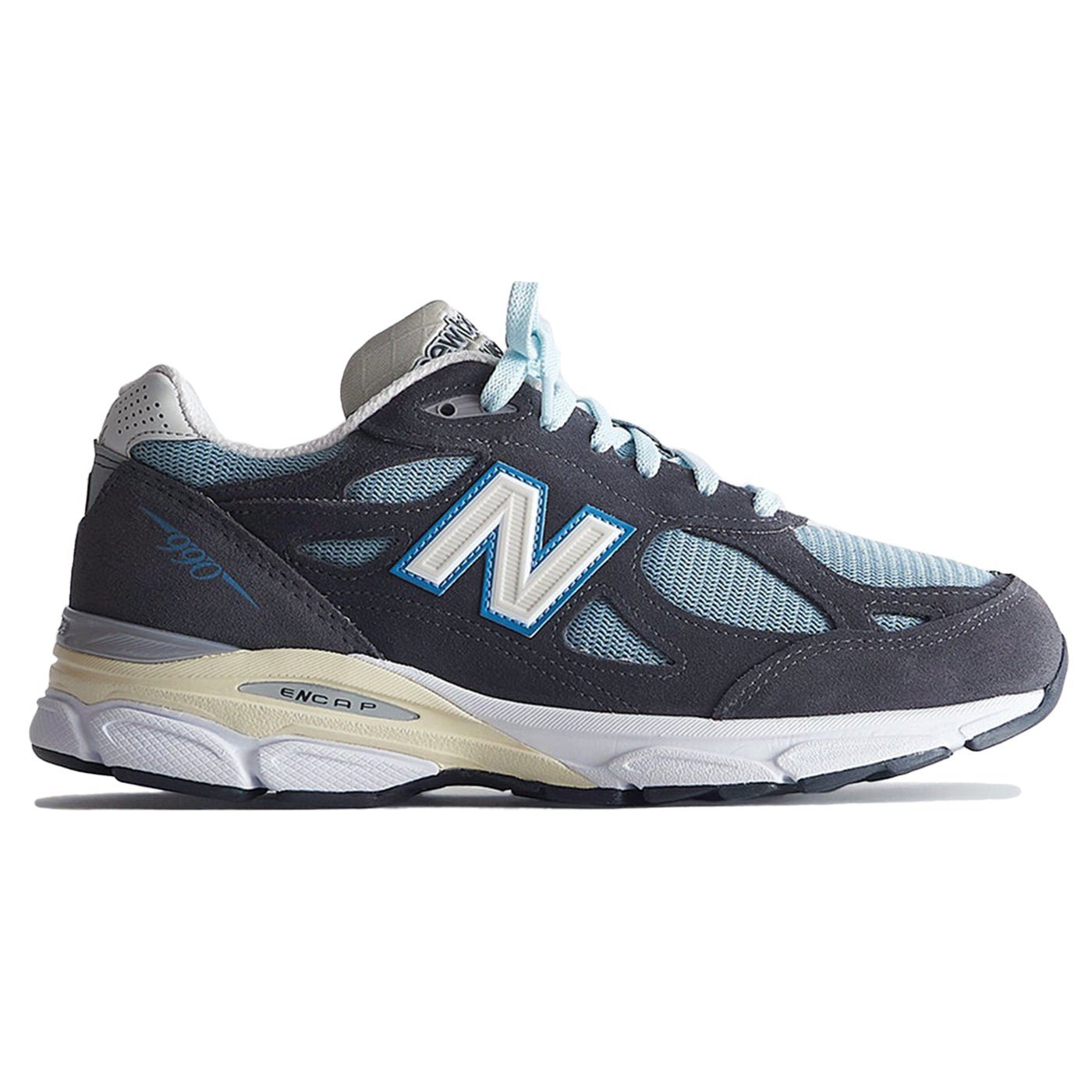 New Balance 990v3 Kith Steel Blue - Lucid Soles
