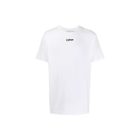 OFF - WHITE Slim Fit Airport Tape Print T-Shirt White - Lucid Soles