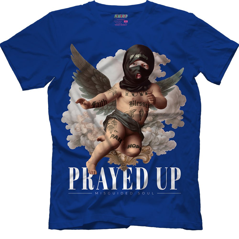 Prayed Up (Air Jordan 12 Blueberry) T-Shirt - Lucid Soles