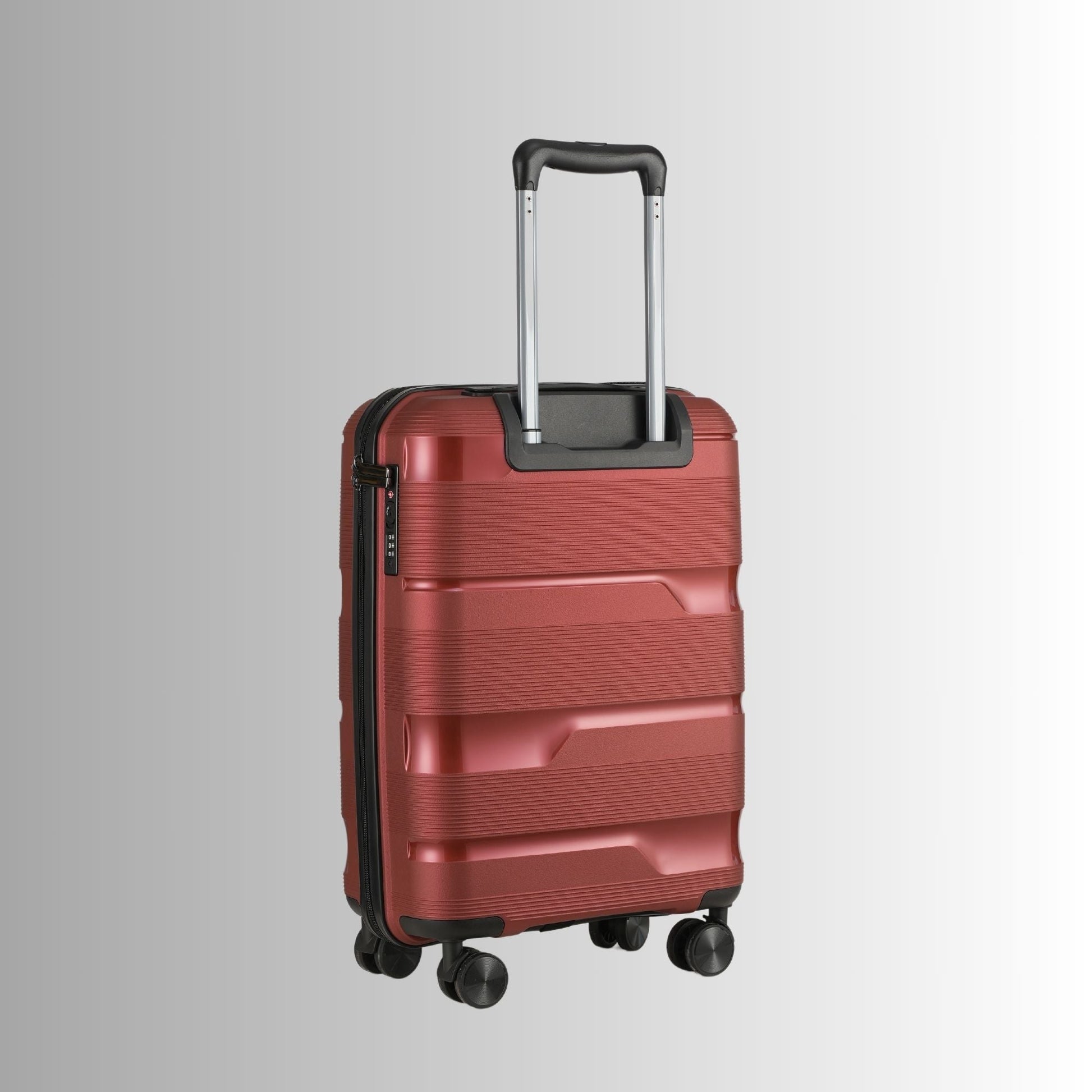 Red Hardcase Roller Luggage Set (28', 24' and 20') - Lucid Soles