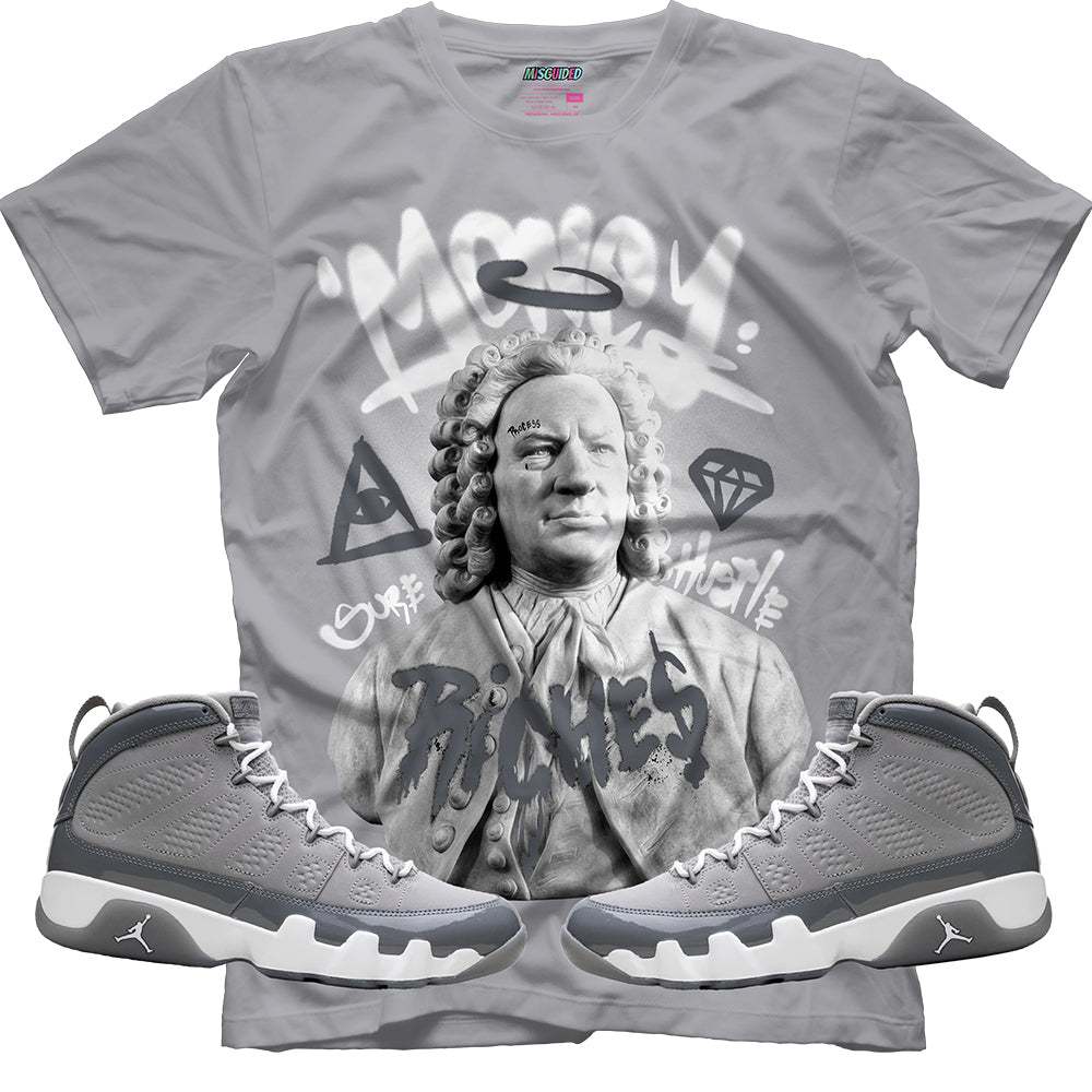 Riches (Air Jordan 9 Cool Grey) T-Shirt - Lucid Soles