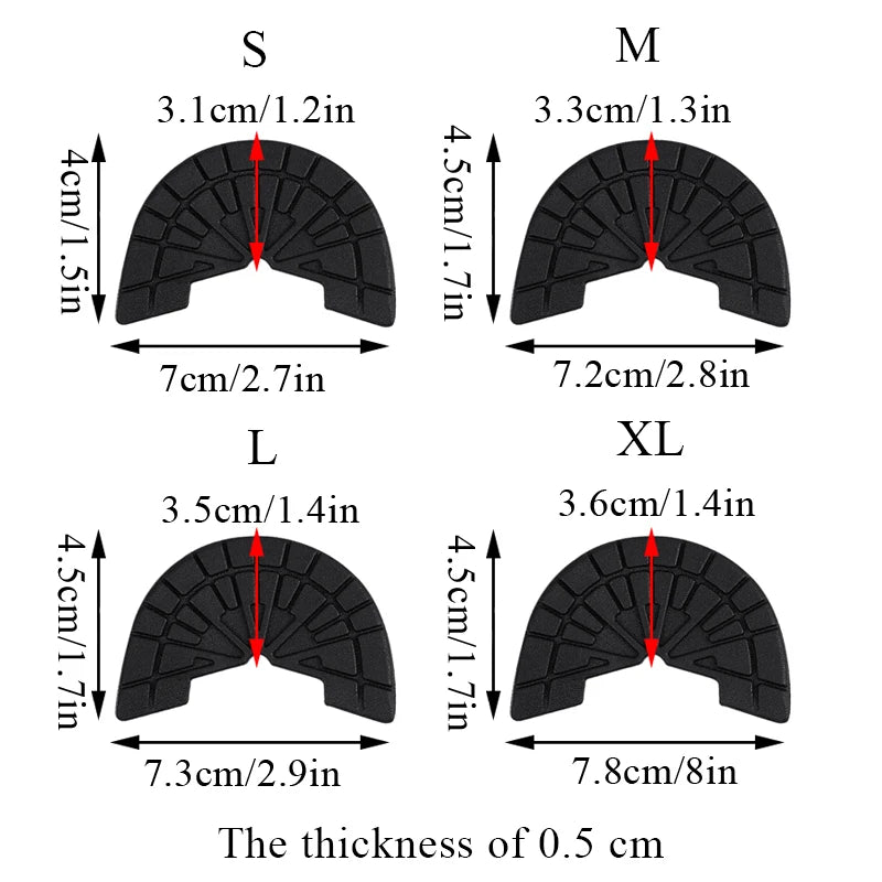 Rubber Heel Drag Protectors