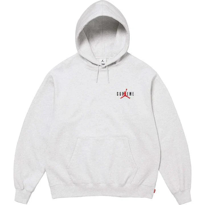 Supreme Jordan Hooded Sweatshirt (FW24) Ash Grey - Lucid Soles