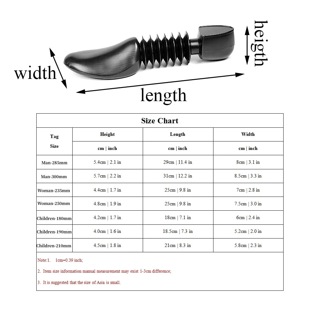 Adjustable Plastic Shoe Trees