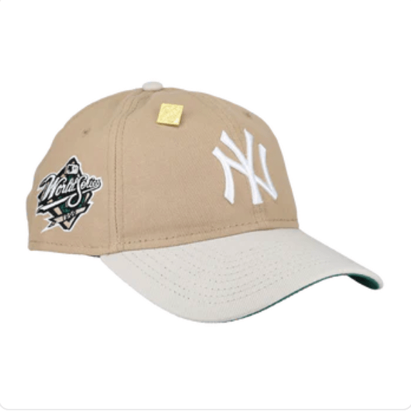 New York Yankees New Era 9Twenty Tan Adjustable Hat 1999 World series - Lucid Soles