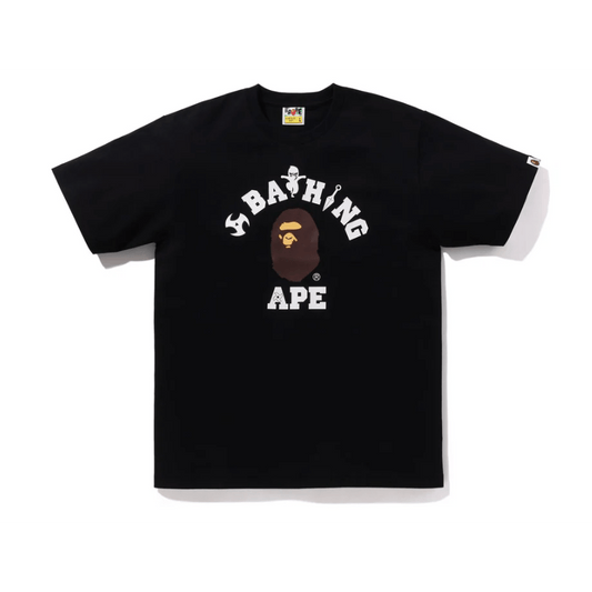 BAPE NINJA COLLEGE TEE (BLACK) - Lucid Soles