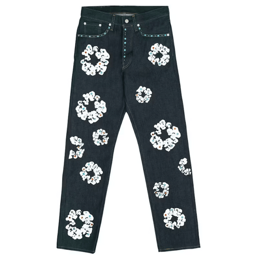 Denim Tears x Levi's 501 Cotton Rhinestone Wreath Jeans Raw - Lucid Soles