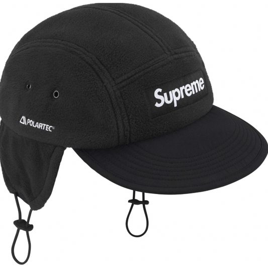 Supreme Polartec Earflap Camp Hat FW24 (Black) - Lucid Soles