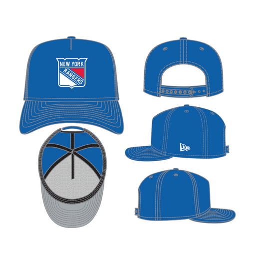 New York Rangers New Era 9Fifty A Frame Snapback Hat (Blue) - Lucid Soles