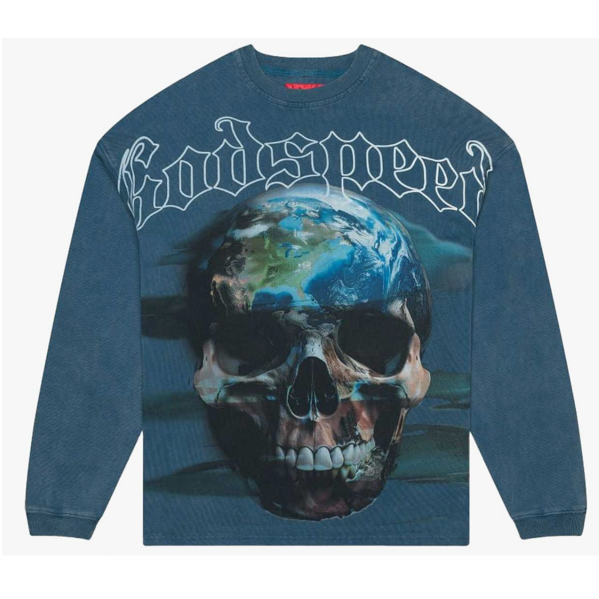 Godspeed Sklobe L/S Tee (Washed Blue)