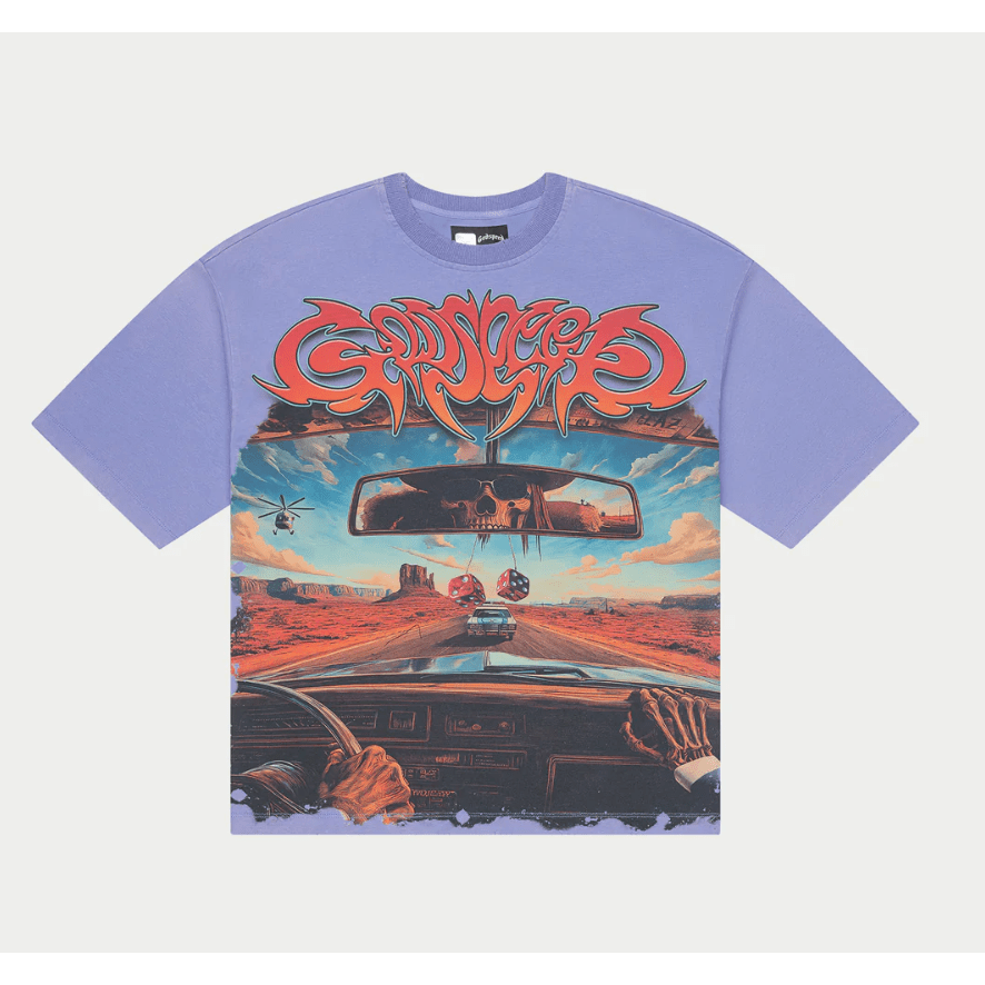 Godspeed On The Run T-Shirt (Lavender) - Lucid Soles