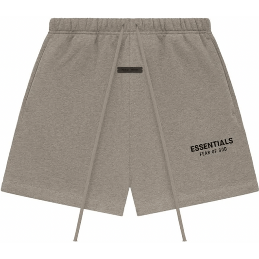 Fear of God Essentials Fleece Soccer Shorts Homestead Heather - Lucid Soles