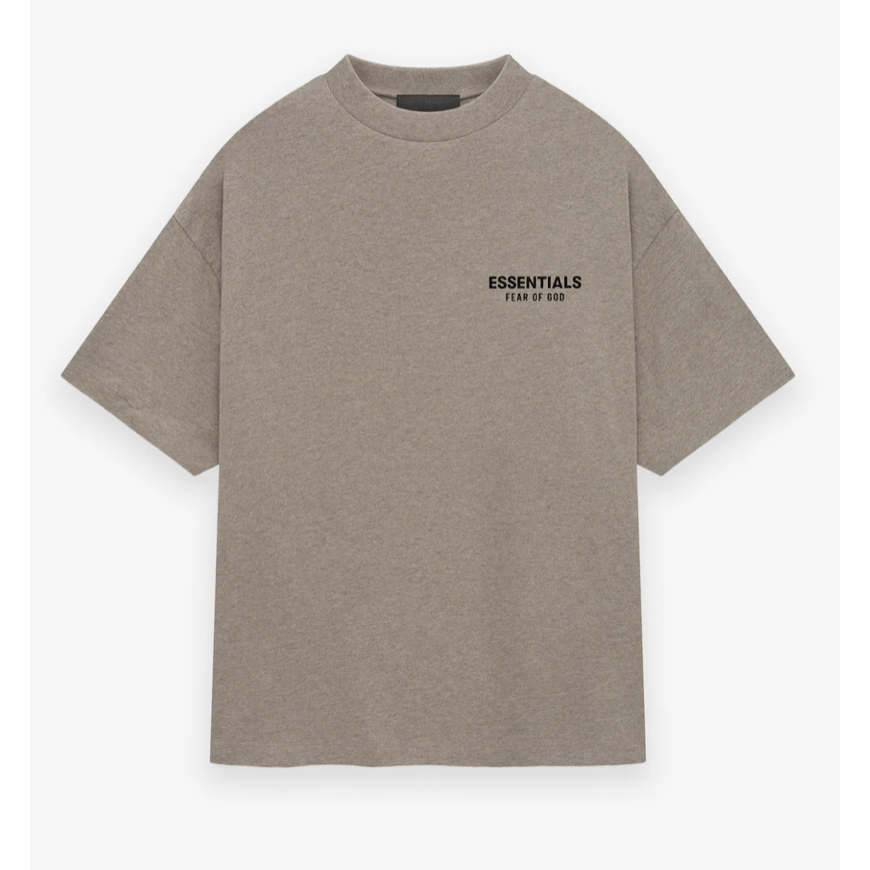 Fear of God Essentials Jersey Crewneck Tee (Heather Grey) - Lucid Soles