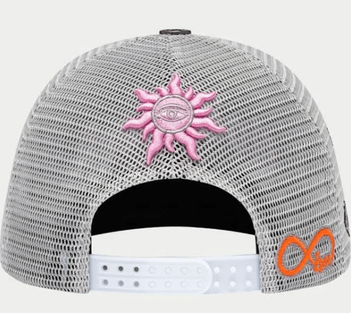 Godspeed Forever Trucker Hat (Grey/Pink) - Lucid Soles