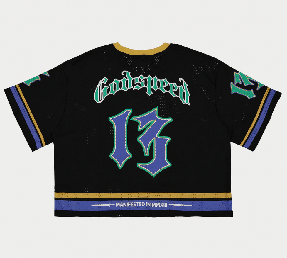 Godspeed First Down Jersey (Black/Yellow/Blue) - Lucid Soles