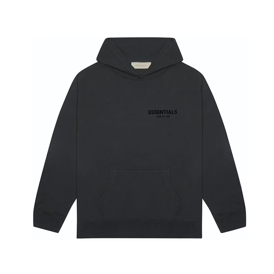 Fear of God Essentials Pull - Over Hoodie (SS22) (Black / Stretch Limo) - Lucid Soles