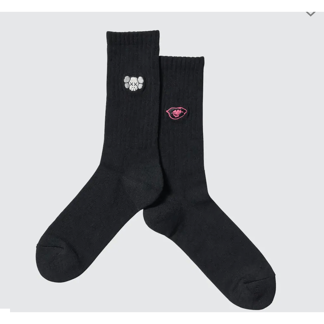KAWS x Uniqlo Warhol Black UT Socks - Lucid Soles