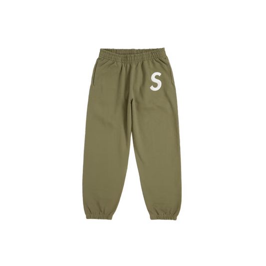 Supreme S Logo Sweatpant (FW24) (Light Olive) - Lucid Soles