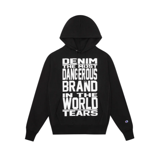 Denim Tears Mission Statement Hoodie Black - Lucid Soles