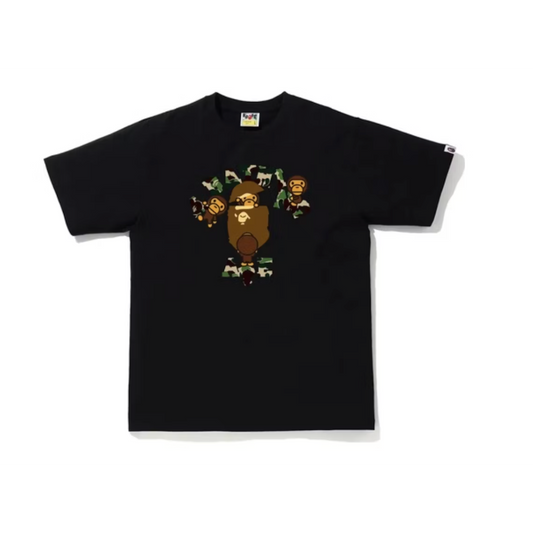 BAPE CHECK COLLEGE MILO TEE (Black/Green)