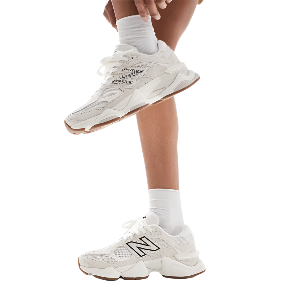 New Balance 9060 (Beige Leopard Print)