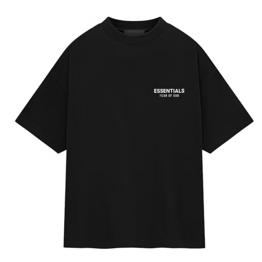 Fear of God Essentials Jersey Crewneck Tee (Black) - Lucid Soles