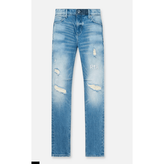 RTA Clayton Skinny Jean (Ripped Medium Blue) - Lucid Soles