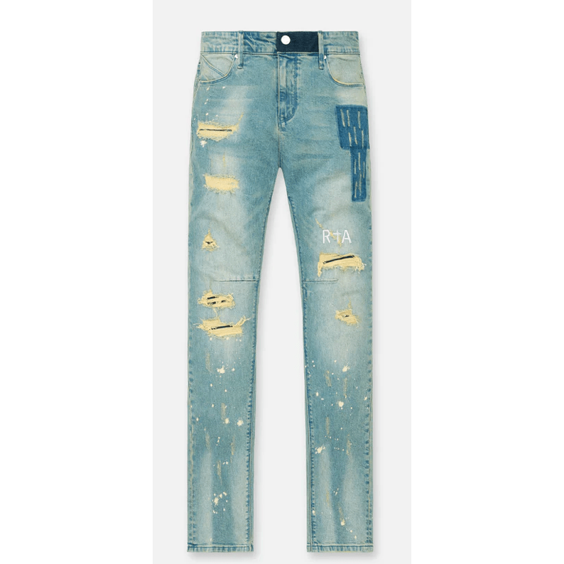 RTA Bryant Skinny Jean (Blue Kyanite Distressed) - Lucid Soles