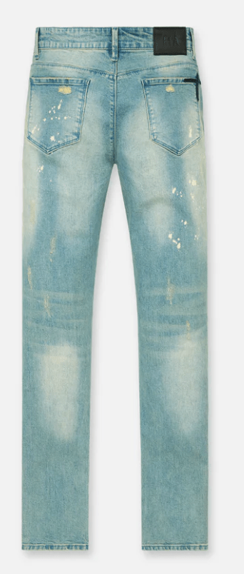 RTA Bryant Skinny Jean (Blue Kyanite Distressed) - Lucid Soles