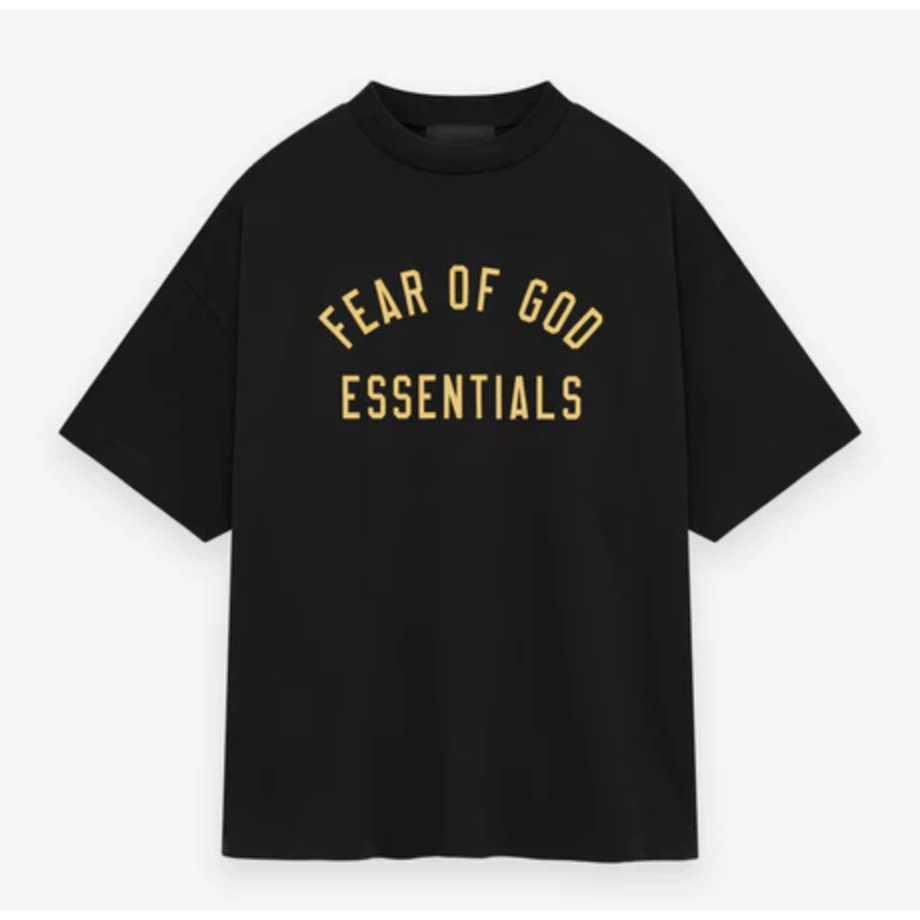 Fear of God Essentials Tee (Black Gold) - Lucid Soles