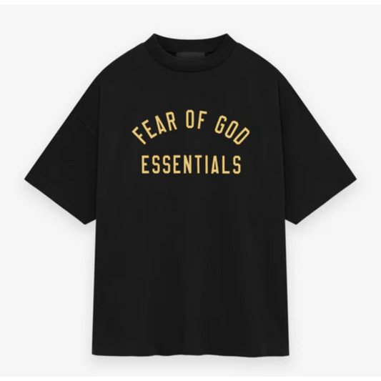 Fear of God Essentials Tee (Black Gold) - Lucid Soles
