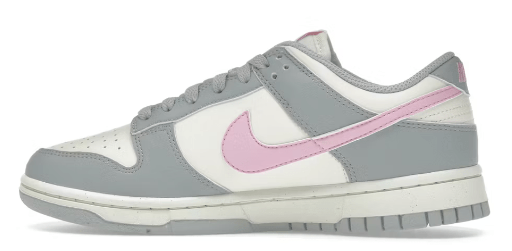 Nike Dunk Low Next Nature Light Smoke Grey Pink Rise (Women's) - Lucid Soles