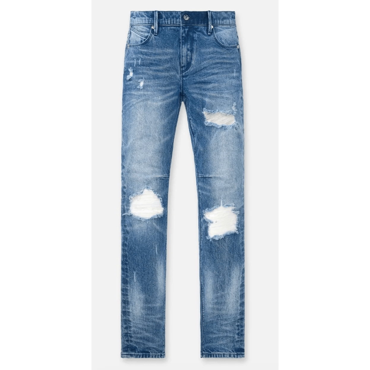 Clayton Skinny Jean Distressed Medium Wash (Blue) - Lucid Soles