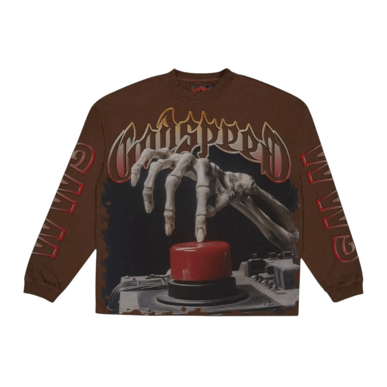 Godspeed Code Red Longsleeve (Mocha Wash) - Lucid Soles