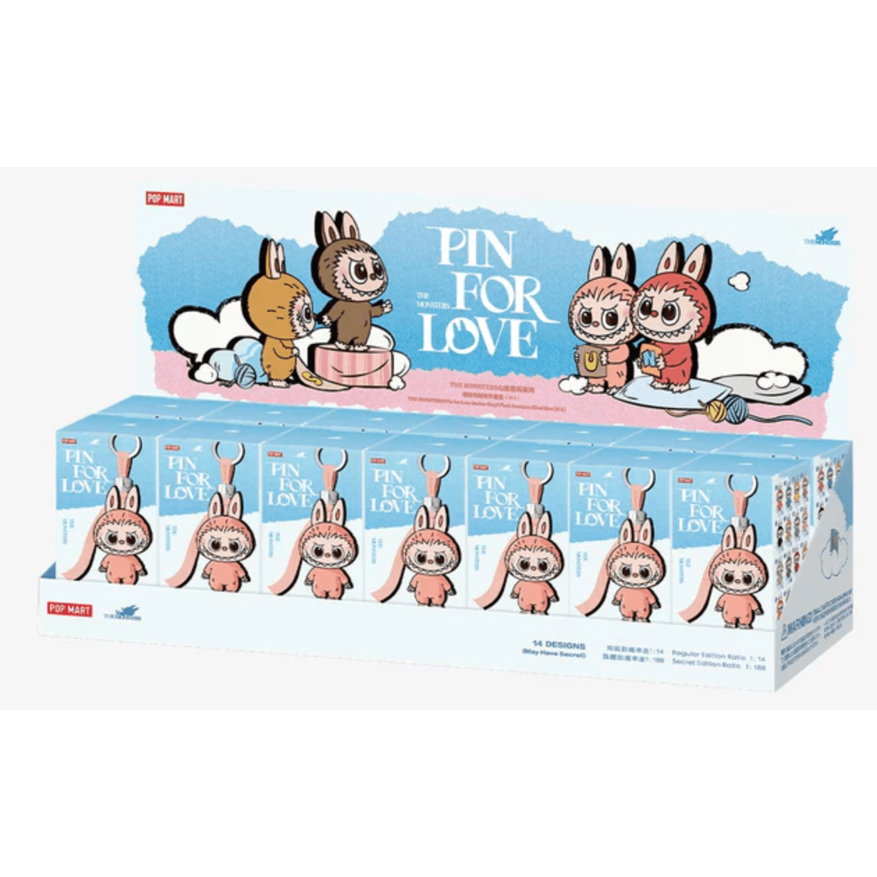 Pop Mart Labubu The Monsters Pin for Love Series Vinyl Plush Pendant (N - Z) Sealed BLIND - Lucid Soles