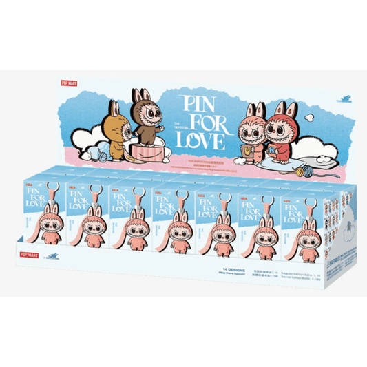 Pop Mart Labubu The Monsters Pin for Love Series Vinyl Plush Pendant (N - Z) Sealed BLIND - Lucid Soles