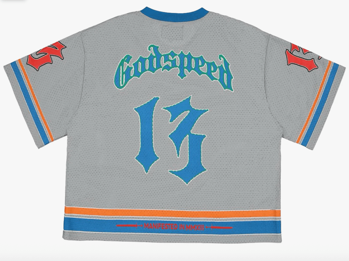 Godspeed First Down Jersey (Grey/Blue) - Lucid Soles