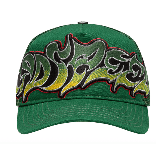 Godspeed Neo Trucker Hat (Green/Yellow) - Lucid Soles