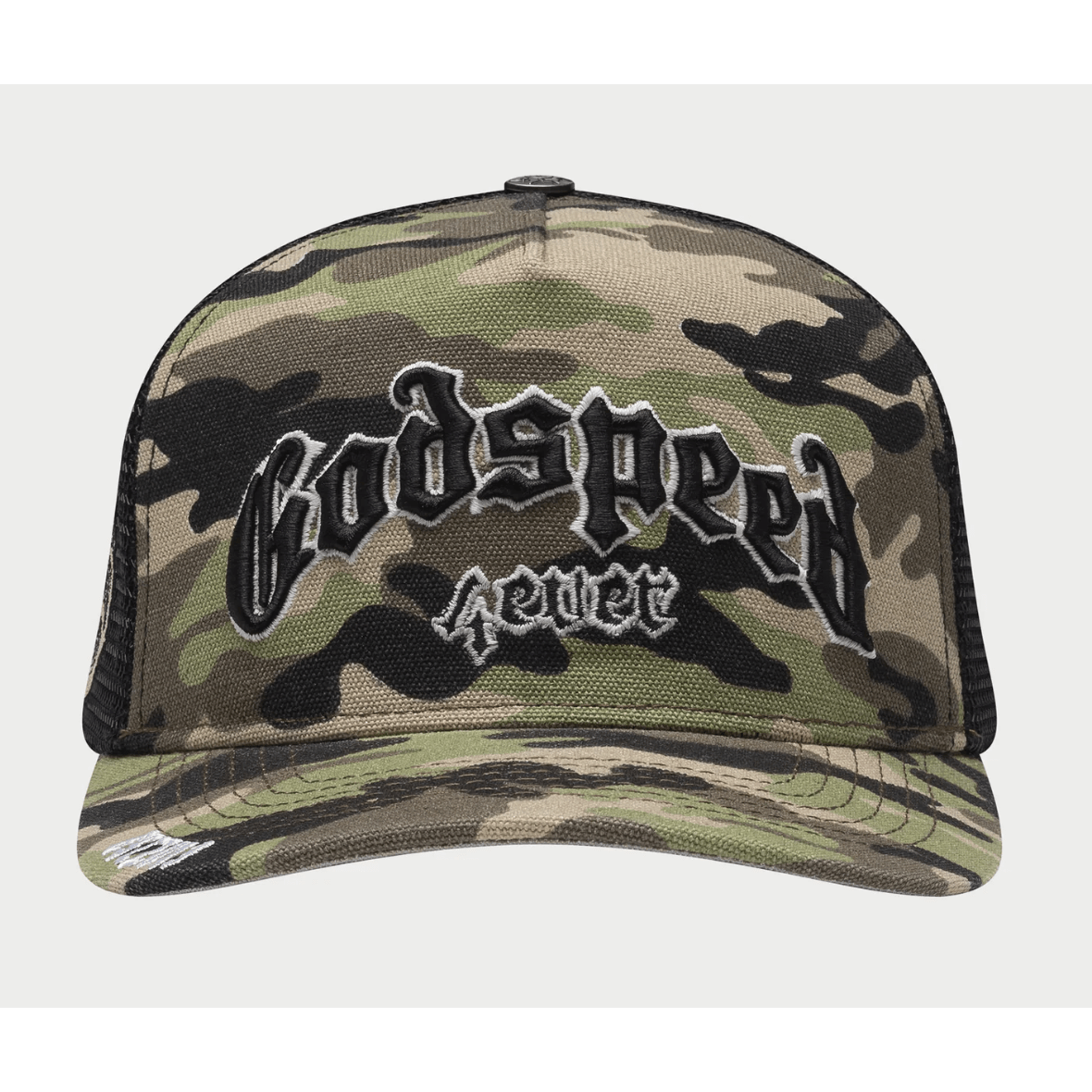 Godspeed Forever Trucker Hat (Camo) - Lucid Soles