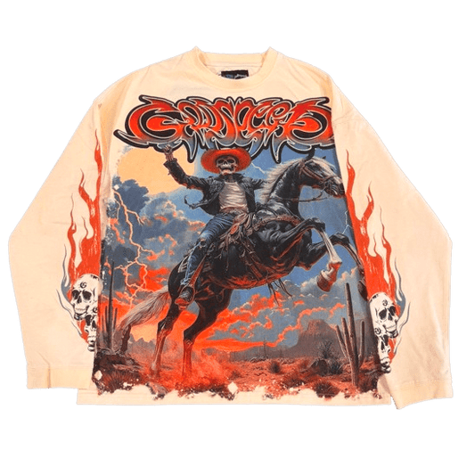 Godspeed Western Long - sleeve (Cream) - Lucid Soles