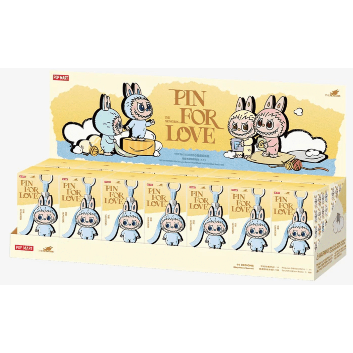 Pop Mart Labubu The Monsters Pin for Love Series Vinyl Plush Pendant (A–M) BLIND - Lucid Soles