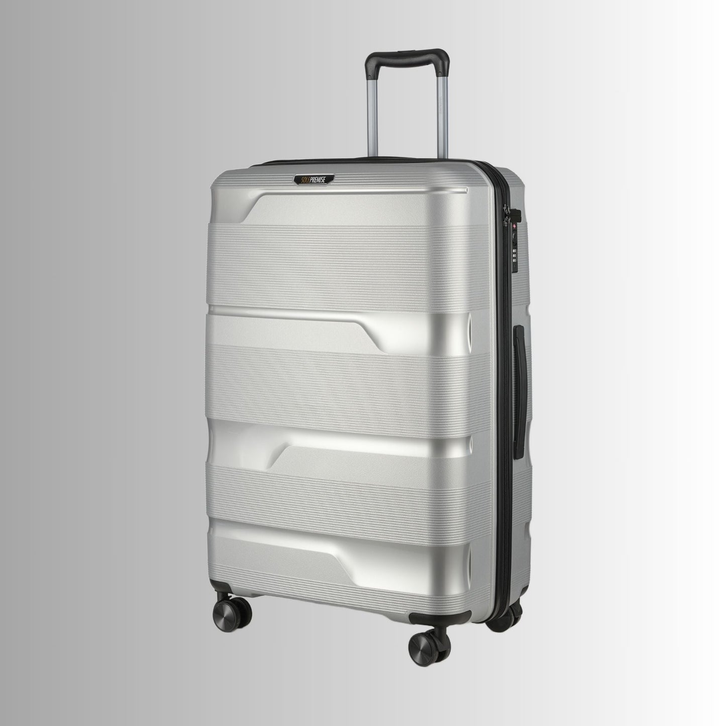Silver Hardcase Roller Luggage Set (28', 24' and 20') - Lucid Soles