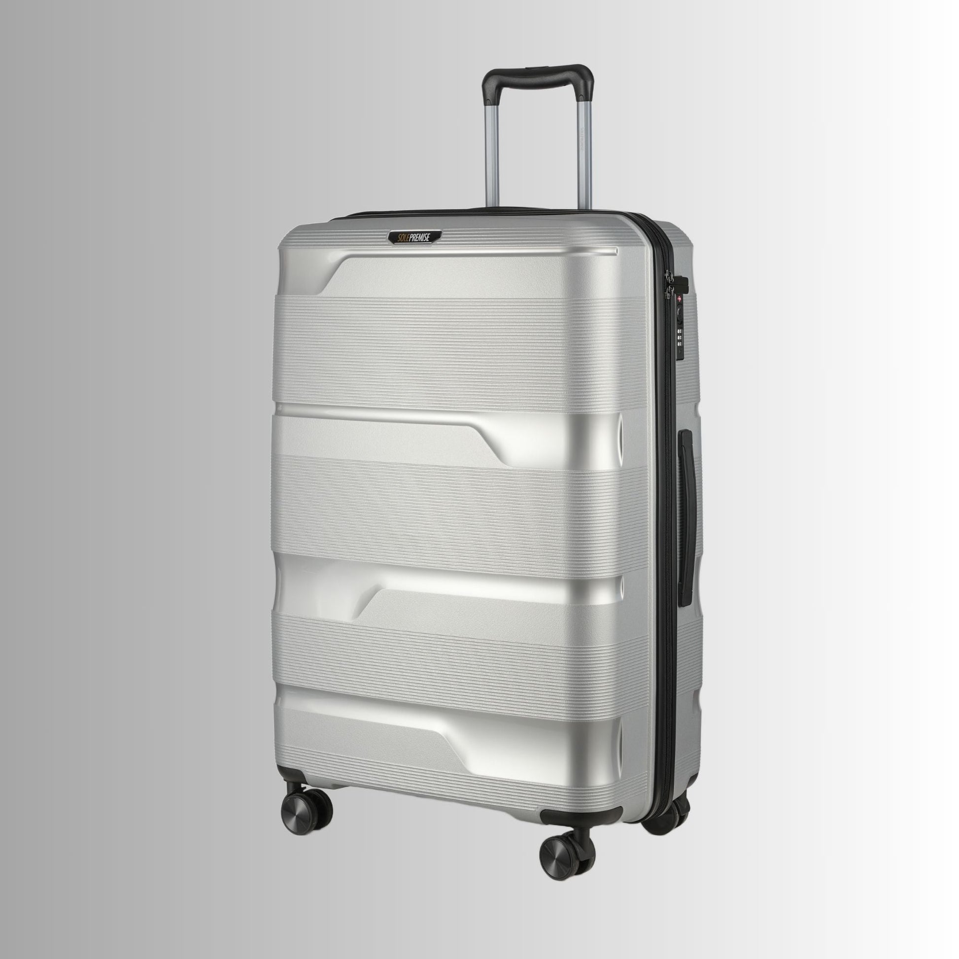 Silver Hardcase Roller Luggage Set (28', 24' and 20') - Lucid Soles
