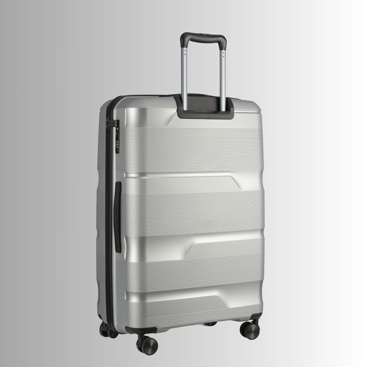 Silver Hardcase Roller Luggage Set (28', 24' and 20') - Lucid Soles