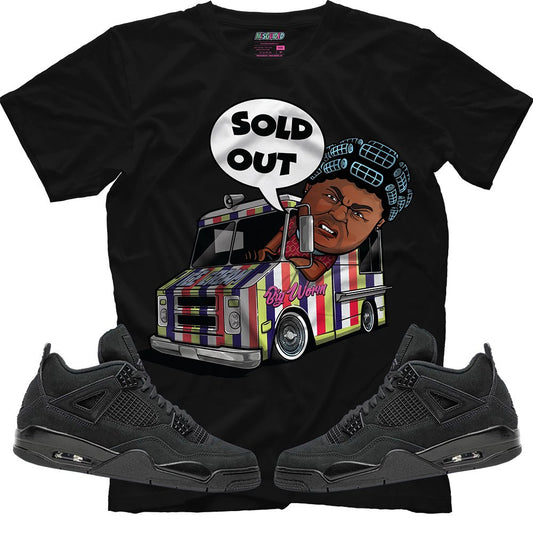 Sold Out (Air Jordan 4 Black Cat) T-Shirt - Lucid Soles