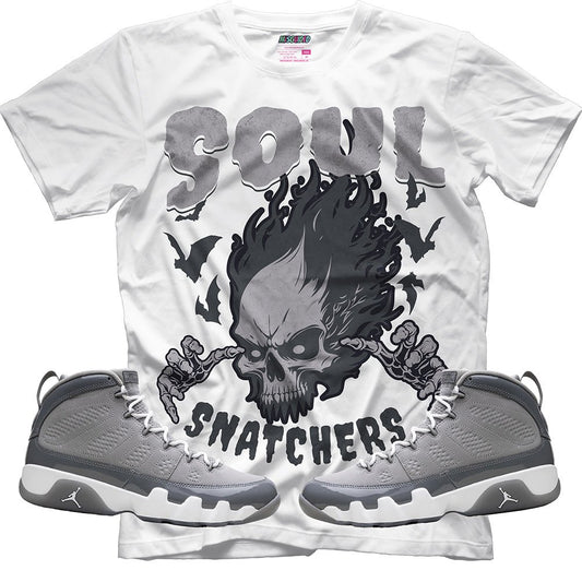 Soul Snatchers (Air Jordan 9 Cool Grey) T-Shirt - Lucid Soles