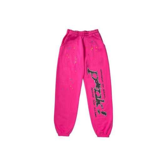 Sp5der P*NK Sweatpants Pink - Lucid Soles