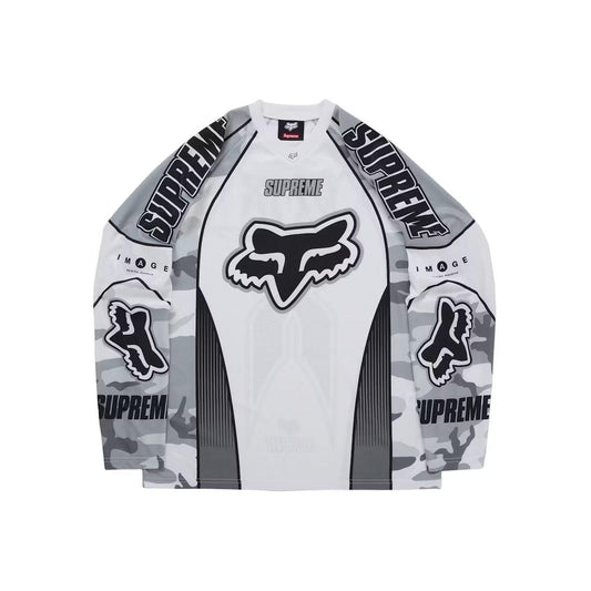 Supreme Fox Racing DMX Jersey White - Lucid Soles
