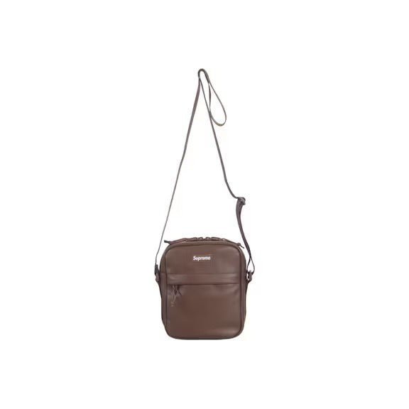 Supreme Leather Shoulder Bag Brown - Lucid Soles